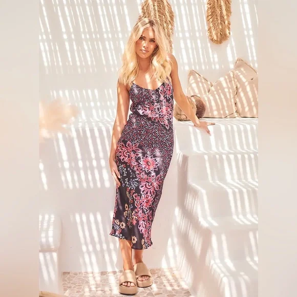 🎉LAST PIECE🎉Free People Your Better‎ Side Midi Slip - Picture 8 of 12